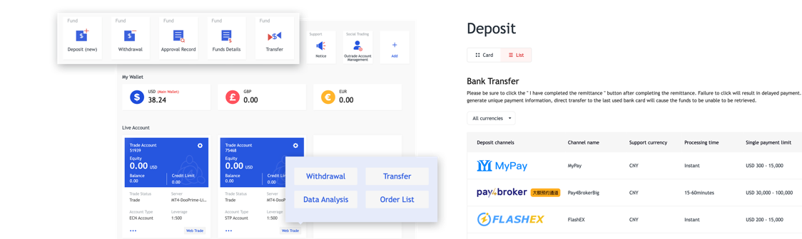 在线管理，一键取款